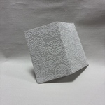【超軽量】懐紙入れ 刺繍レース アイスグレー