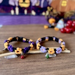 猫ちゃん専用ハロウィン首輪（細め軽量マクラメ編み）
