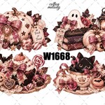 original sticker « no.W1668 »     //     人物ステッカー オリジナルステッカー オリジナル人物ステッカー ステッカー cotton melody