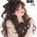 original sticker « no.10101 »     //     人物ステッカー オリジナルステッカー オリジナル人物ステッカー ステッカー cotton melody