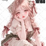 original sticker « no.10160 »     //     人物ステッカー オリジナルステッカー オリジナル人物ステッカー ステッカー cotton melody