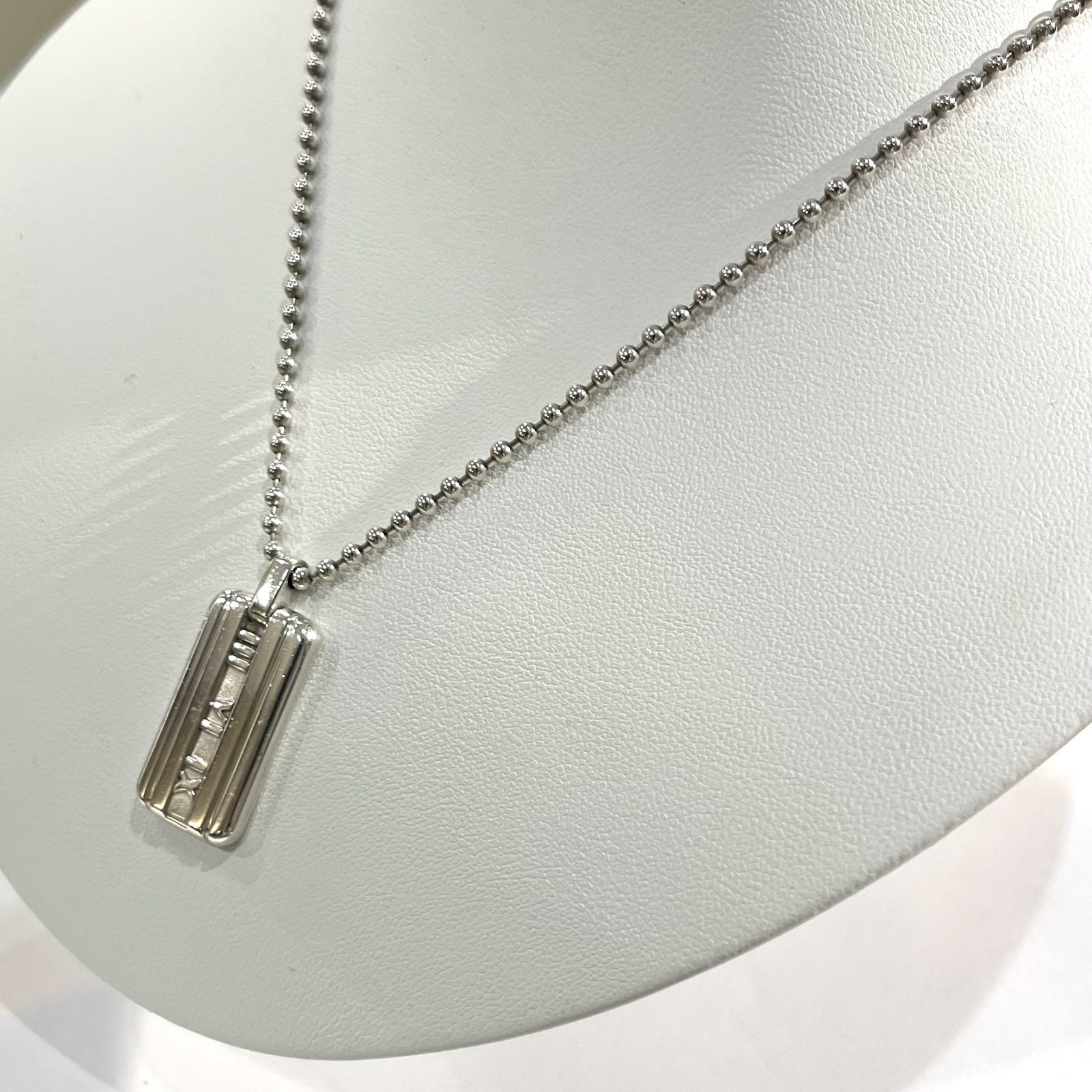 TIFFANY&CO. 】 2977 アトラスタグ ネックレス ボールチェーン