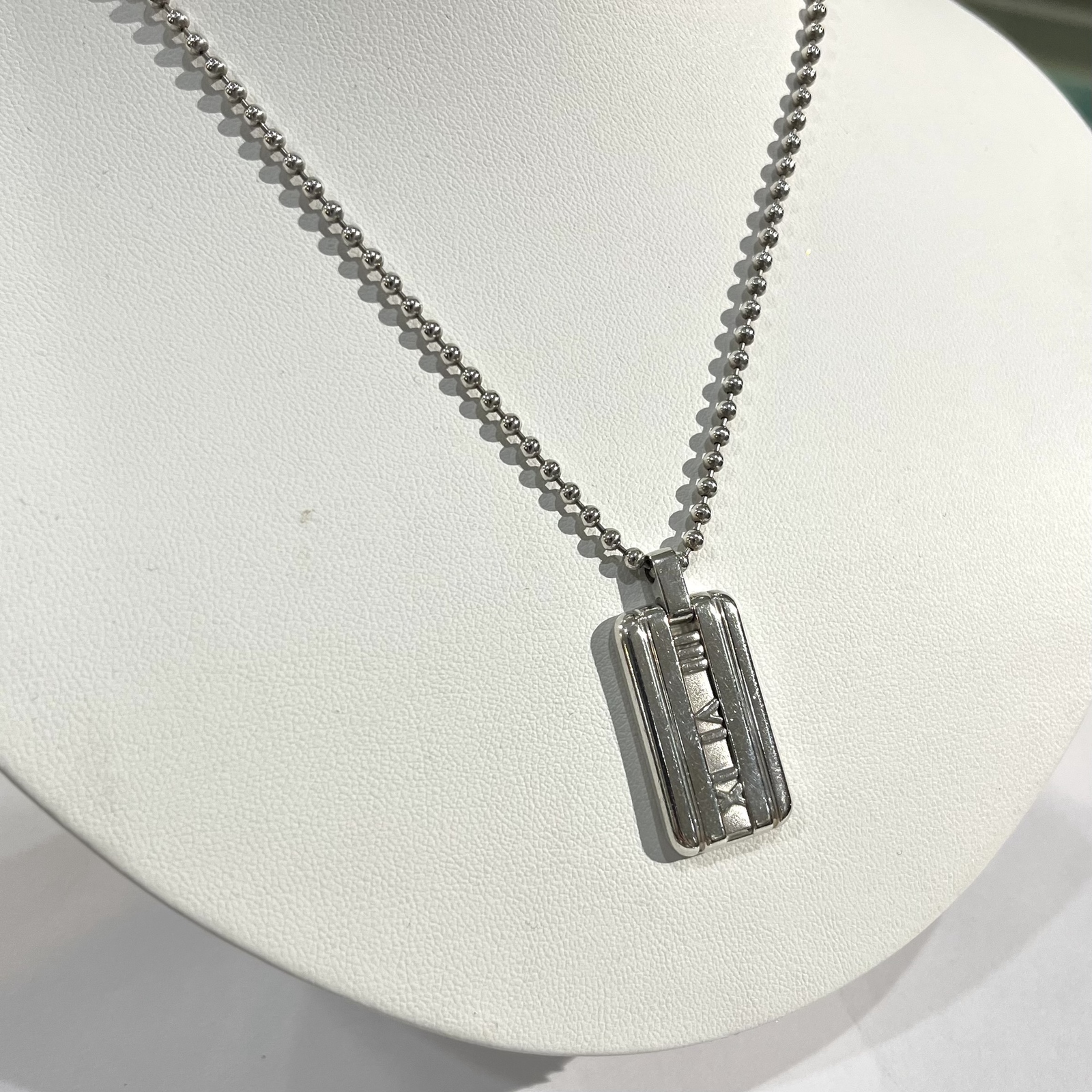 TIFFANY&CO. 】 2977 アトラスタグ ネックレス ボールチェーン