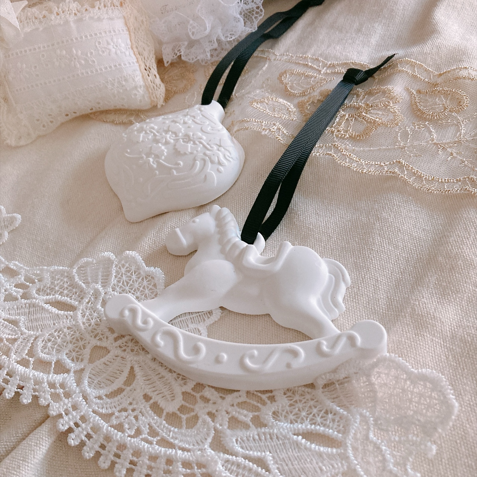 ゆらゆらオーナメントセット𓈒𓂂◌̥*⃝̣アロマストーン♡ - hokkorin