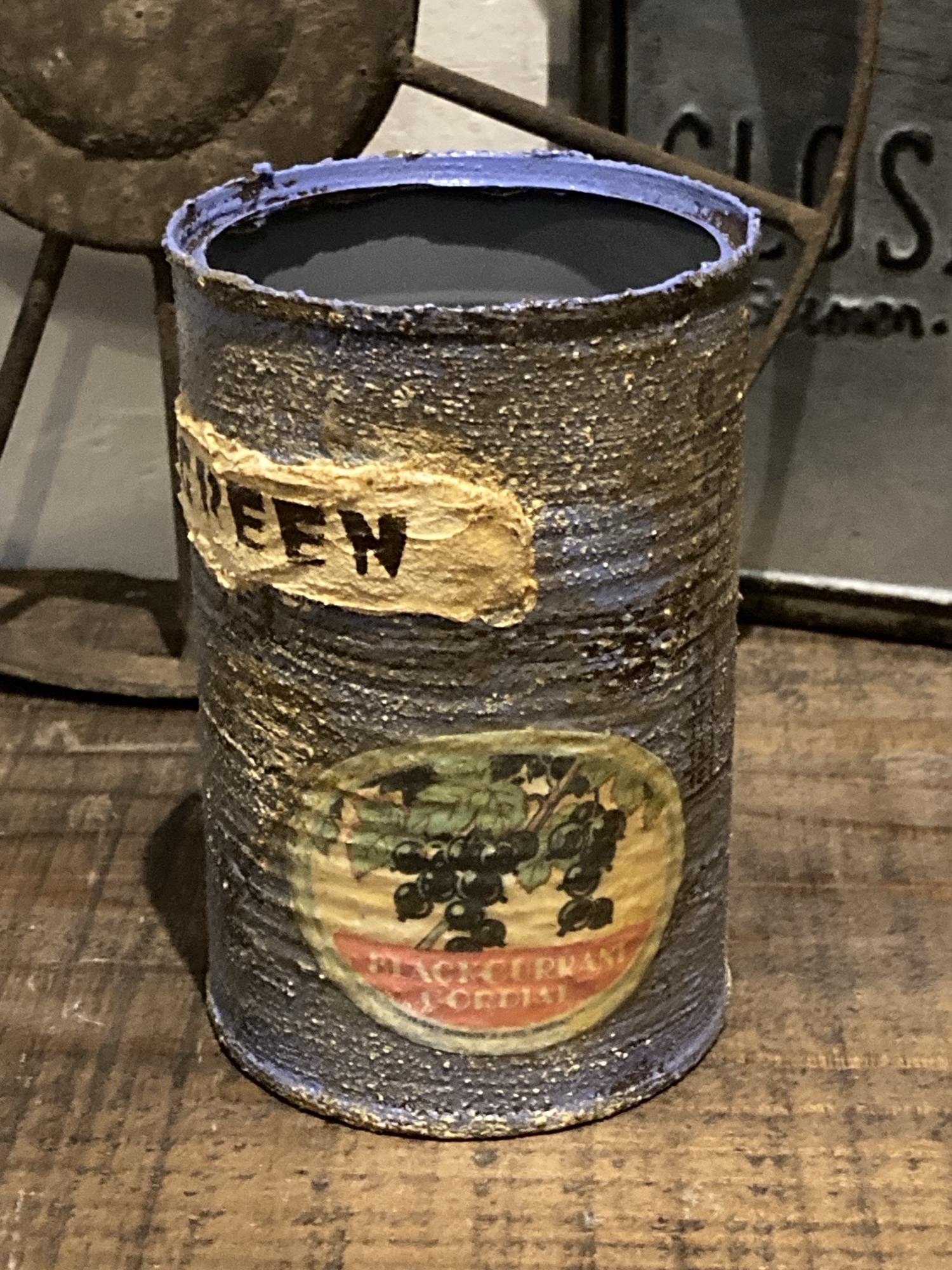 green leafのシャビー風リメイク缶⑤ - green leaf | minne byGMO