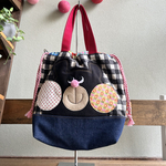 【10/3発売】くまるんショルダー巾着バッグ　トートバッグ　ショルダーバッグ　巾着