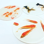 金魚　コースター１枚
