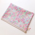【Aさま専用ご注文品】★★LIBERTY&帆布　Margaret Annie　2016ES　36P　少し大きめA4サイズ　Ｗファスナーポーチ　33×24cm　とminiポーチセット