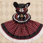 ❤️🖤マウスイヤーハットレッド３点セット🖤❤️