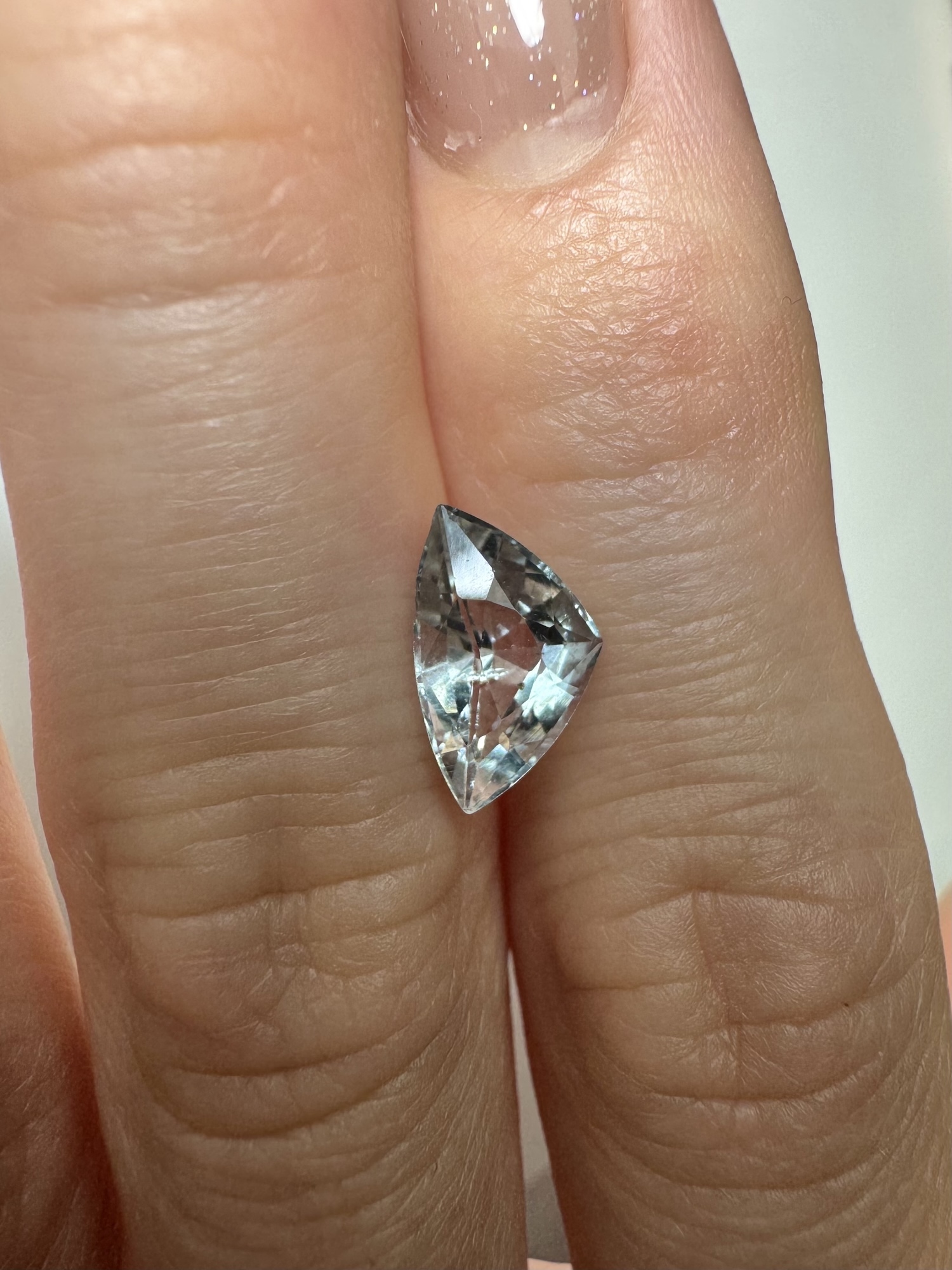 レアカット✨ 天然アクアマリン 1.50ct ルース トライアングルカット