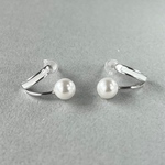 Silver【つけっぱなし OK / S925】ダブルフープのパールピアス/シルバー925ピアス つけっぱなしピアス ゴールドピアス シンプルピアス プチピアス 純銀ピアス ギフト