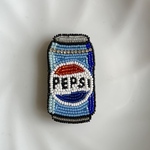 コーラ　ブローチ　ビーズ刺繍