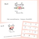 HEA・40枚(2デザインまでOK)オーダー名刺・ショップカード・送料無料