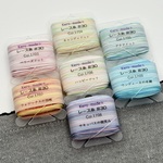 🆕レース糸 #30 ⭐ Col.1703～1709 ７色セット (各色約30ｍ) ⭐ 手染め糸 糸巻き タティングレース