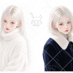 27lab オリジナルイラストシート 女の子 人物　st004 B級品 (ステッカーではありません)