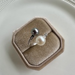 国産アコヤ真珠　ホワイトのパールのスッキリsilver925リング