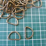 Dカン12ミリ　金古美/約100個　メタルパーツ　金具　