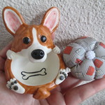 ＊K様ご予約品＊コーギーのピンクッション（小物入れ）