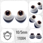 11084 ✤ 10/5mm ドール用アイチップ 彫刻TYPE