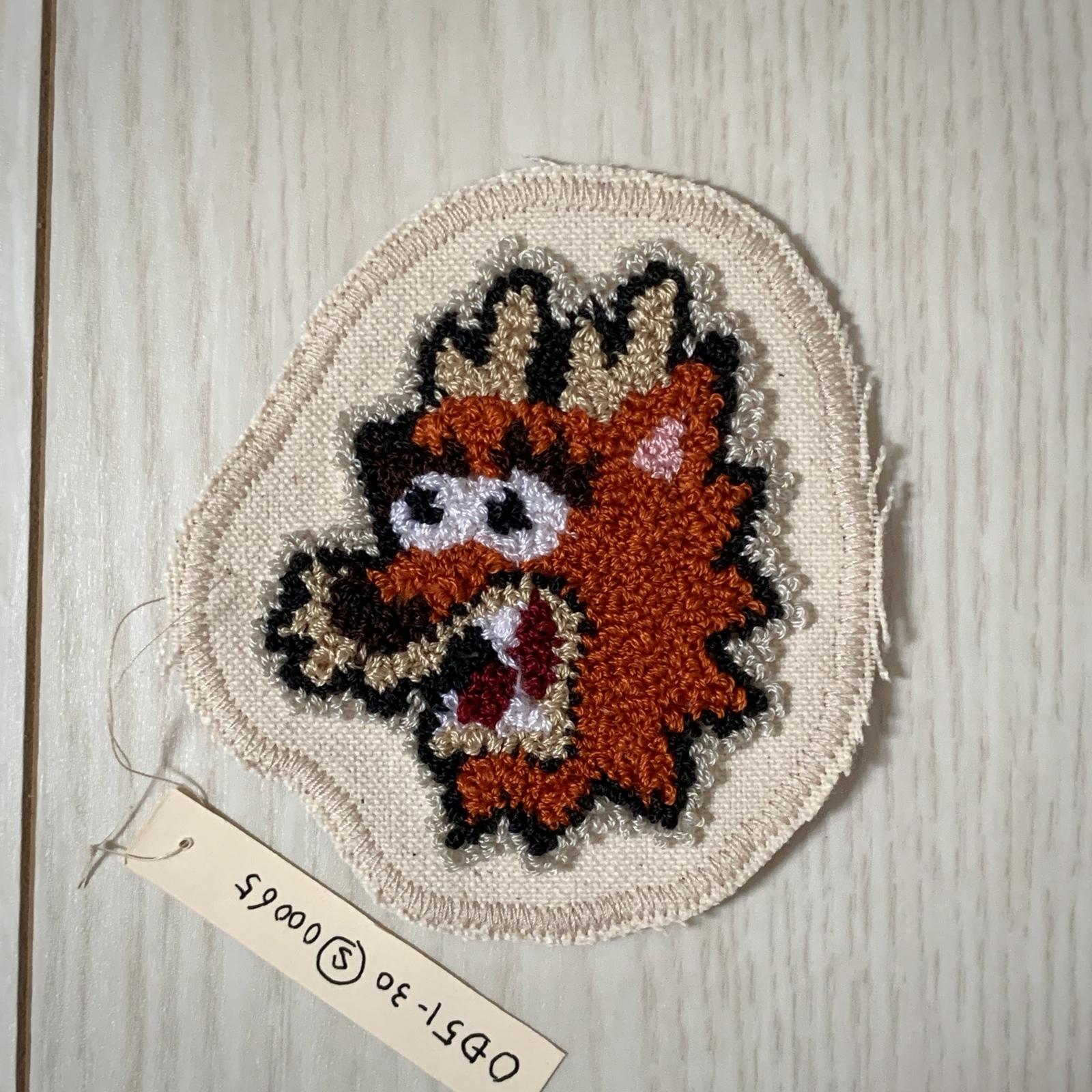 00065ドラゴン・龍の刺繍ワッペン Size-S | Hand embroidered patch