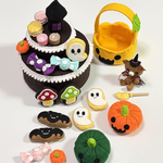りり様ご予約品♬ ハロウィンケーキとかぼちゃ🎃　フェルトままごと★香★