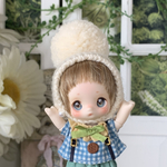 ぽんぽん帽子＊ceylonちゃんサイズ＊ホワイト