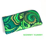 【受注制作】L字ファスナー長財布   Green Paisley  ＊276＊