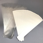 ◆ネックレス台紙　シンプルホワイト+OPP袋付き　20セット