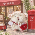 はむにぎり　ヤギ？羊？ボンネット　郵便配達バッグ　衣装📮