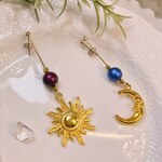 【再販×20】　太陽と月が出逢う時 ピアス or   イヤリング