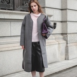 (再187)neo  coat(チャコールグレー)