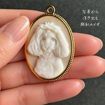 【唯一無二のオリジナル】彫刻カメオ・アクセサリー【うちの子・記念写真・結婚式・七五三】