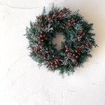 ★ウィンターリース★クリスマスリース★グリーンレッド