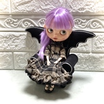 ミニチュアソファ　ブラック　悪魔　足付き