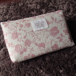 new 3DS LLポーチ◆ホワイト✖ピンクローズ
