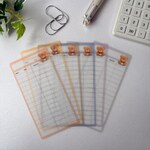 家計管理　貯金シート　くま×リストタイプ