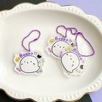 【送料込】ハロウィン⭐︎おばけマシュマロアクリルキーホルダー