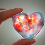 ハートのアロマパワーストーン healing crystal "rainbow" 受注製作