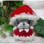 ✿あみぐるみ✿サンタ🎅シュナウザーちゃん♪
