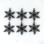 Black Snowflake Pendant Tops