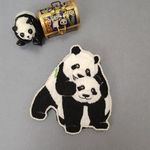 シャオシャオとレイレイ🐼パンダ刺繍ブローチ