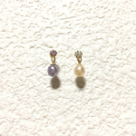 チェコパールの雫ピアス
