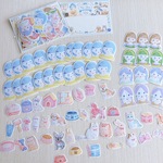 【新作】フレークシール「ペットショップのひまりちゃん」/ コラージュ・手帳デコ・シールセット
