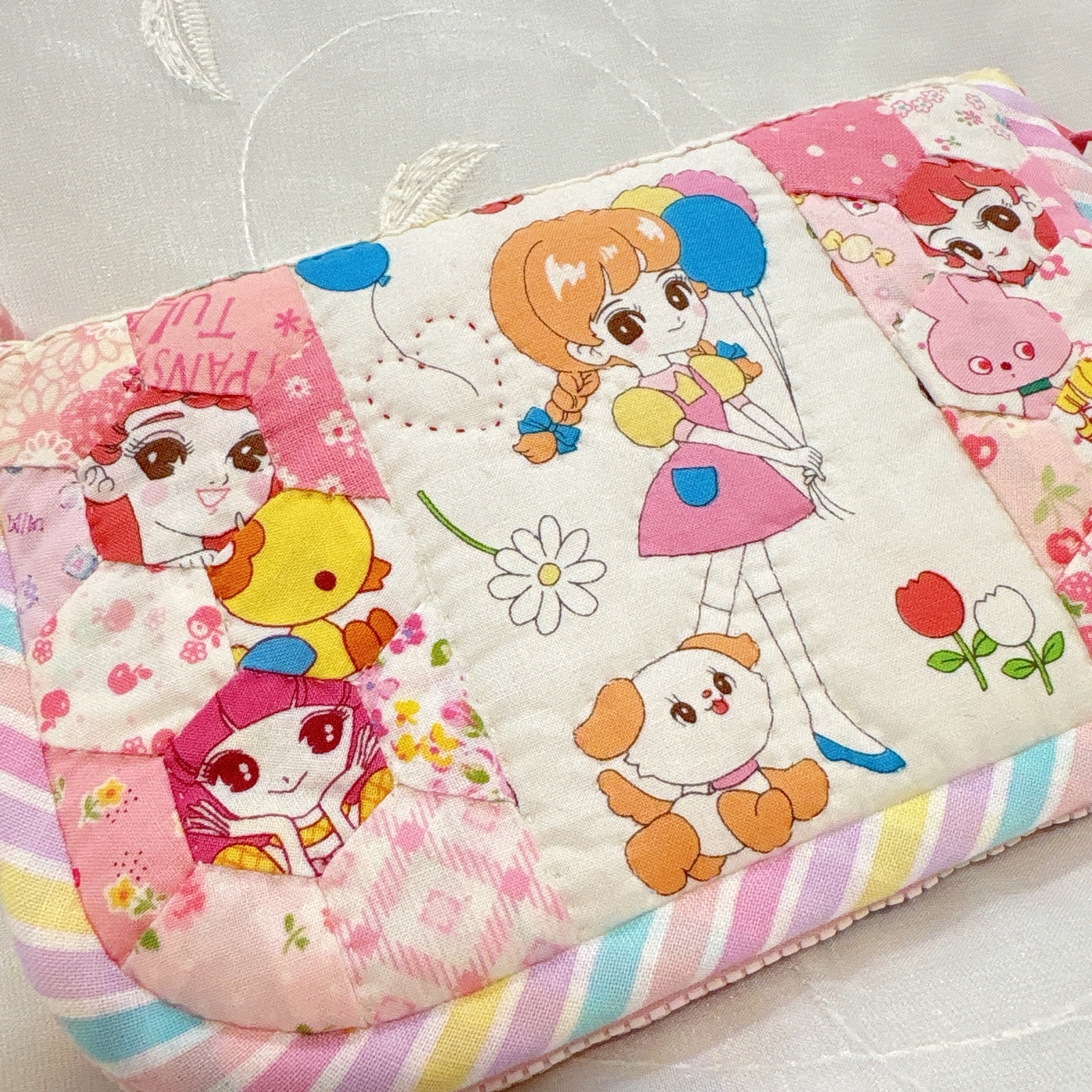 送料無料】マルチケース 昭和レトロ パッチワーク 通帳ケース