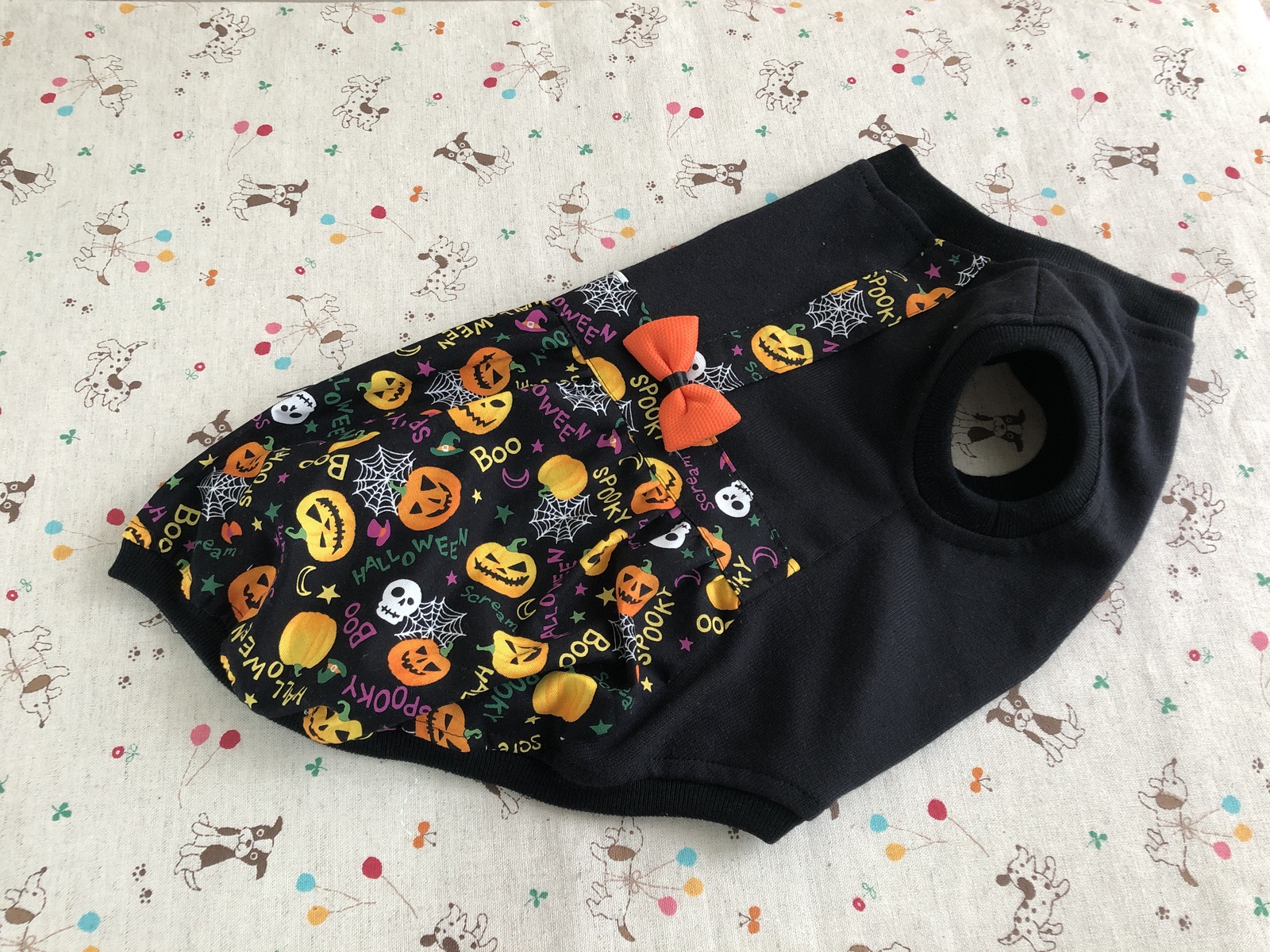🐶犬服3L【完成品】胴囲52cm 🐶Boo!ハロウィン🐶ふわりタンク