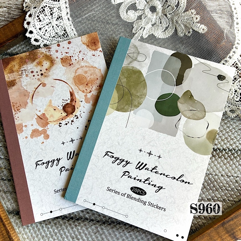 S960コラージュ素材】海外PETシール 冊子 ジャンクジャーナル 雑日記