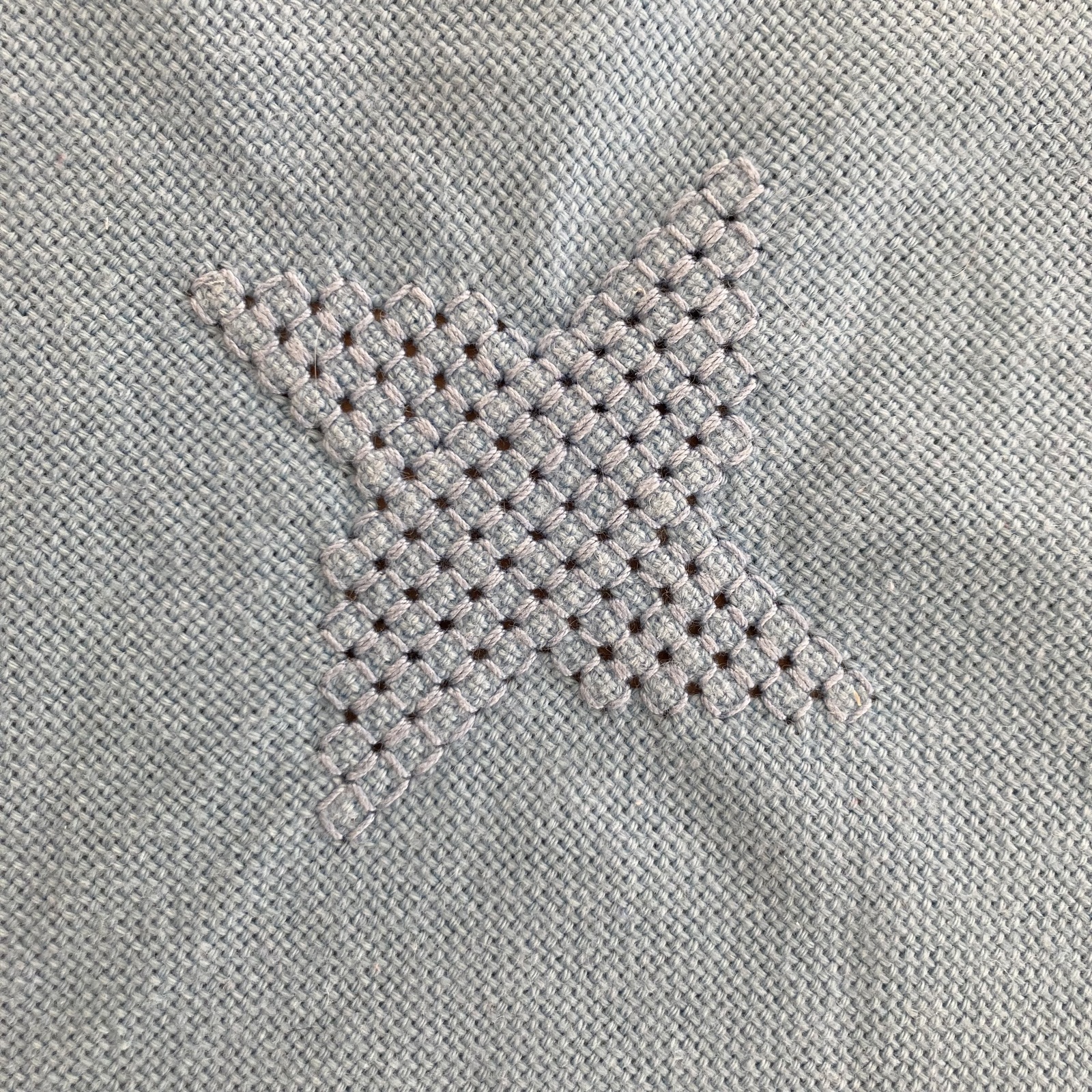 送料込み】ドイツ クロシェ＆ハーダンガー刺繍 テーブルクロス
