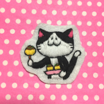 たこ焼きとねこのワッペン