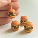 <単品>ダブルチーズバーガー(ミニチュアフード)