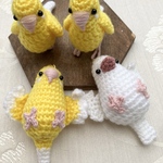 《szk-su様オーダー品》ニギコロ☆フィンチ、ニギコロ⭐︎インコ、カラフル⭐︎セキセイインコ、カラフル⭐︎セキセイインコ針金足